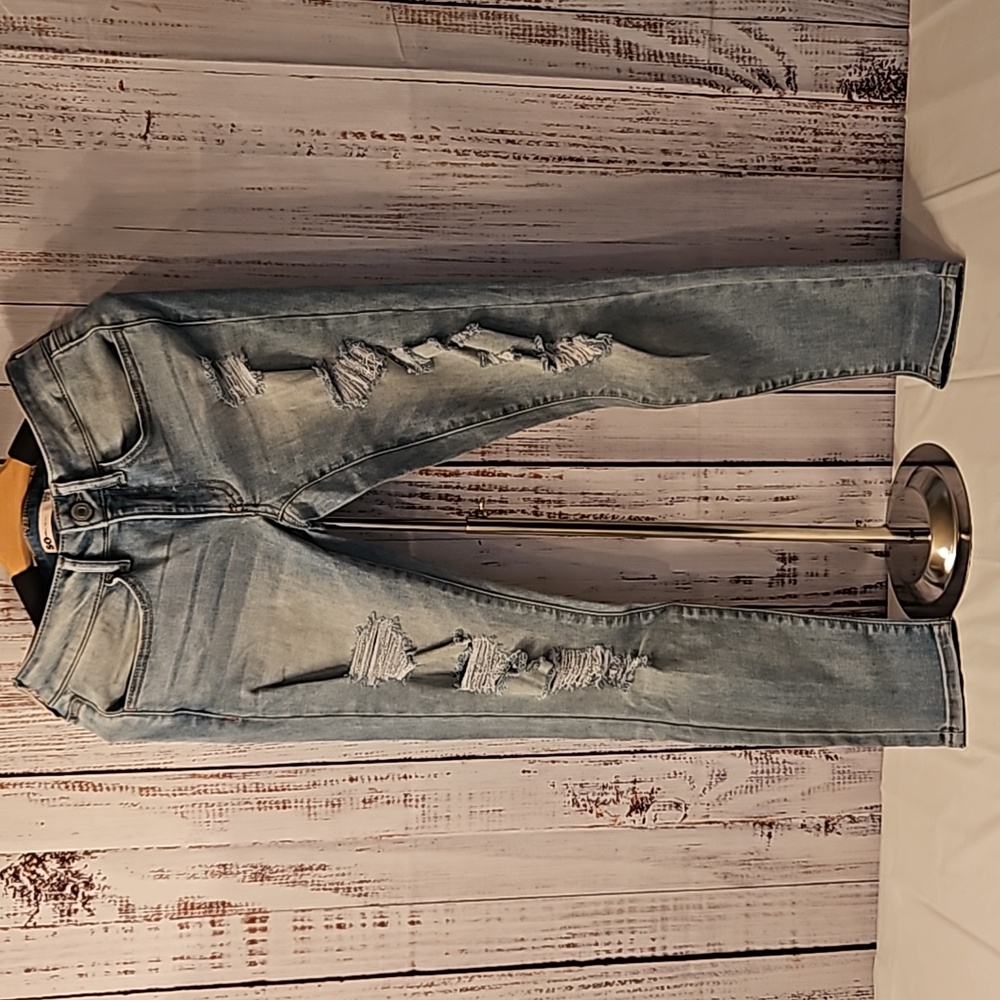 So Goods for Life Low Rise Distressed Jeggings(Juniors)